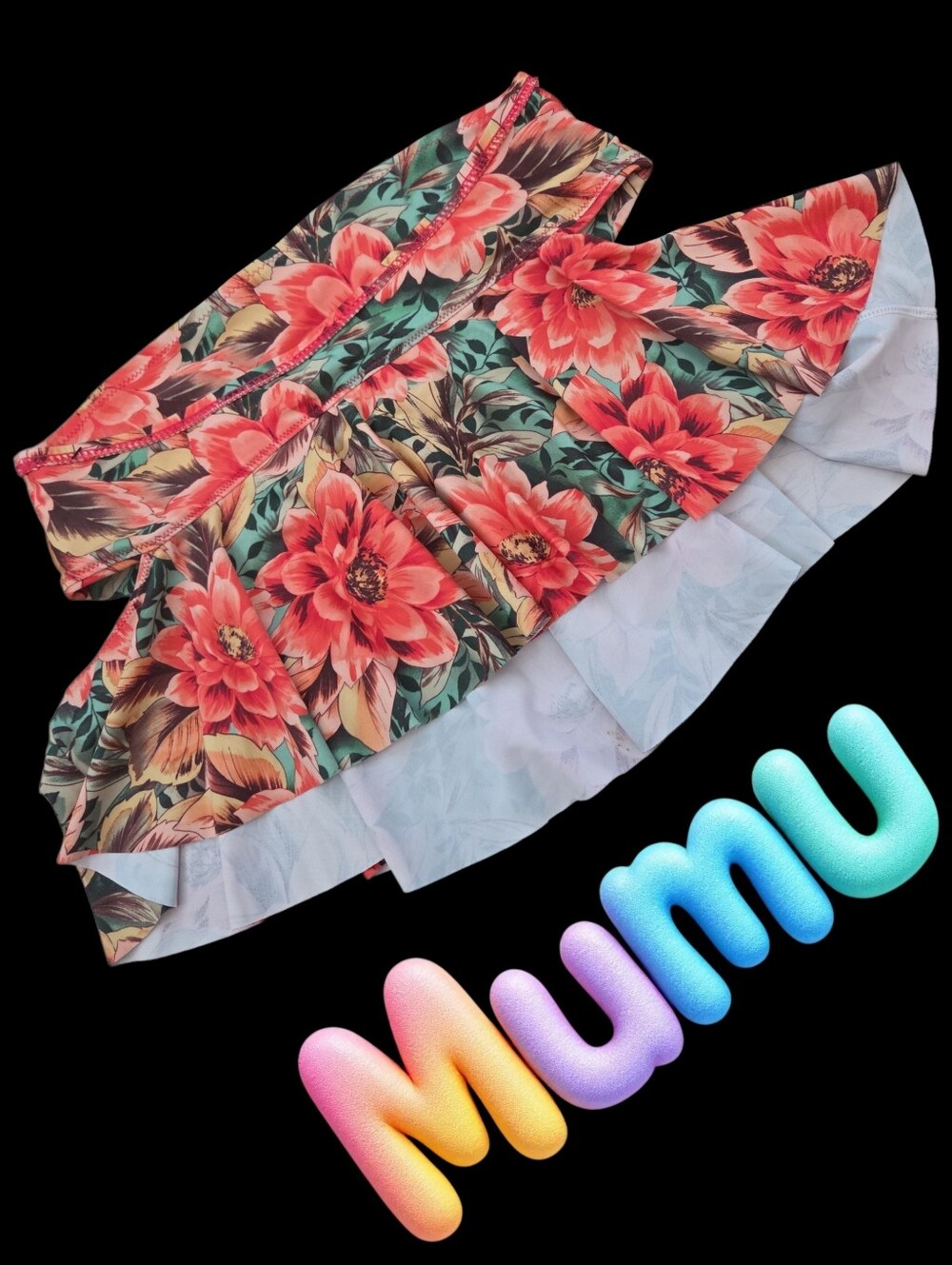 *1640 Mumu Mermaid swimsuit tip Women L
